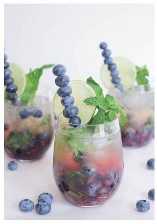 Tipsy Tuesday: BLUEBERRY MOJITO