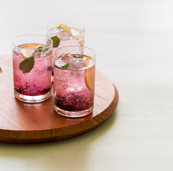 Blackberry and Meyer Lemon Gin & Tonics