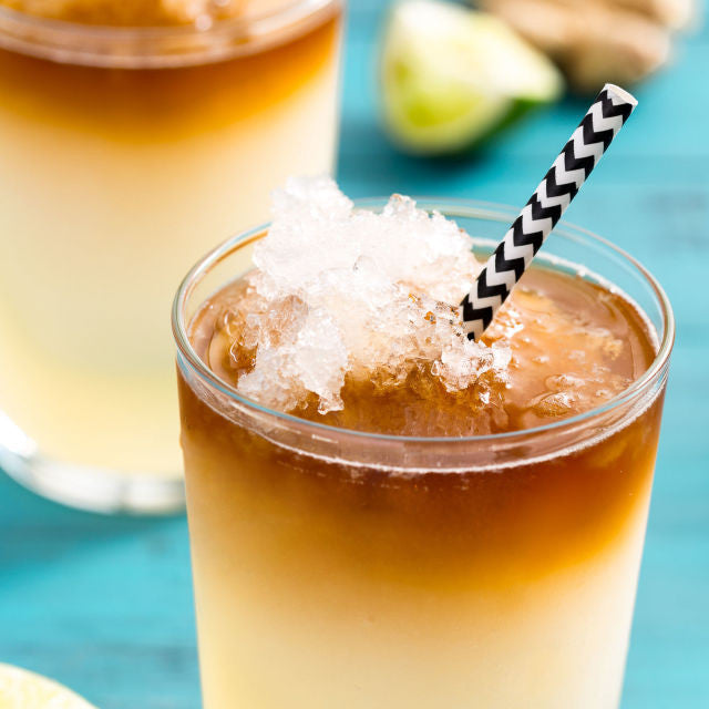 Frozen Dark & Stormy Cocktails