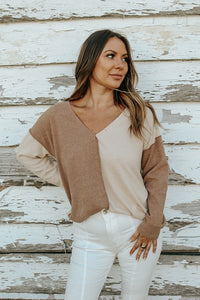 Honey Two Toned Sweater