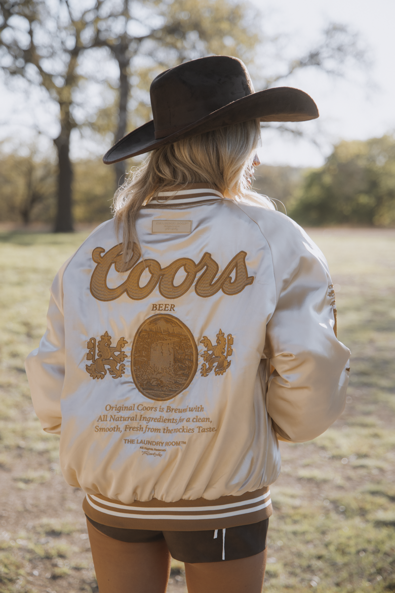 Coors Original 40oz Stadium Jacket SMU - Stadium Jacket - Camel
