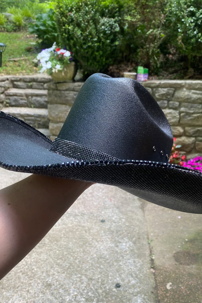Pre-Order Official Rhinestone Cowgirl Hat - Black – Trendy  display picture 2