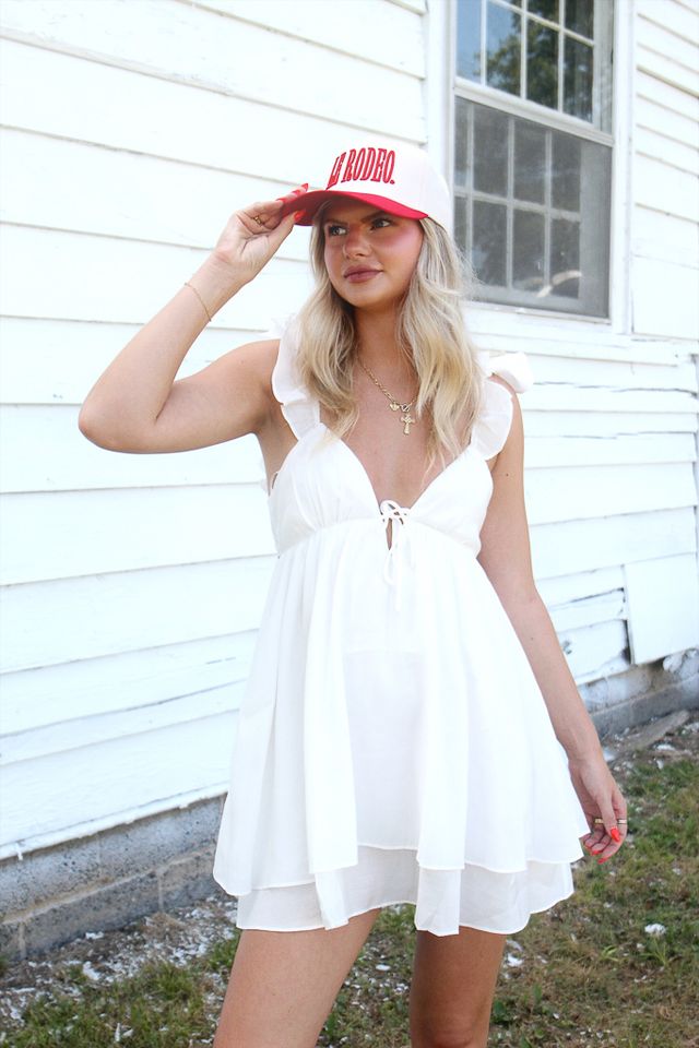 Rendezvous Ruffle Mini Dress