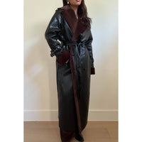 Midnight Muse Faux Leather Coat