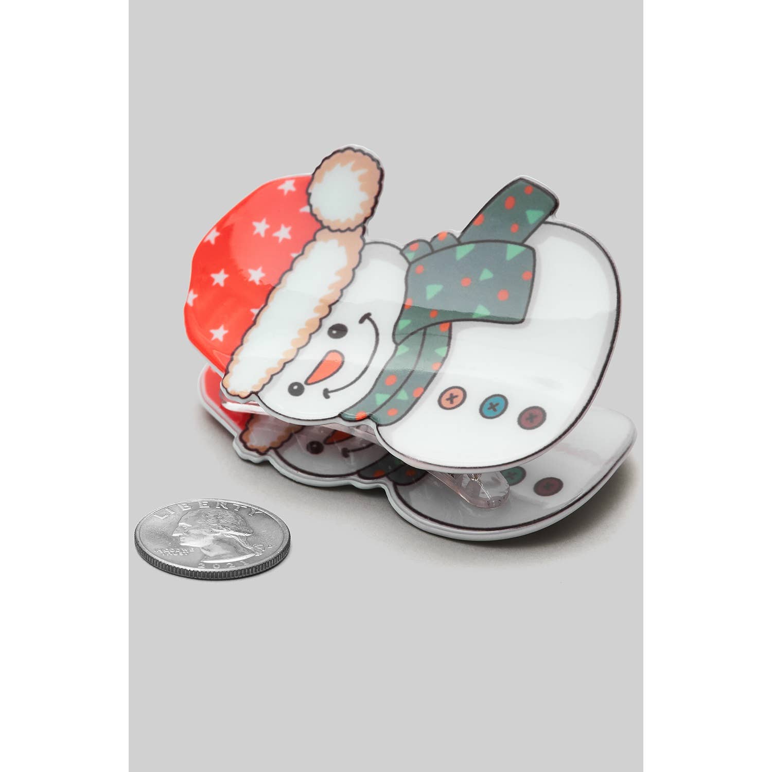 SNOWMAN HAT CLIP