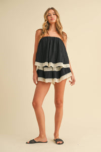 Santorini Lace Romper