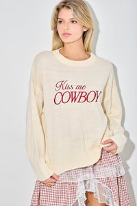 Kiss Me Cowboy Sweater