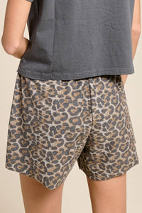 Leopard Terry Lounge Shorts