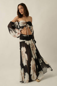 Martha’s Vineyard Floral Maxi Skirt