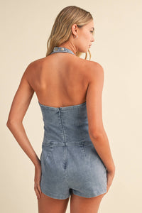 Saddle & Lace Romper