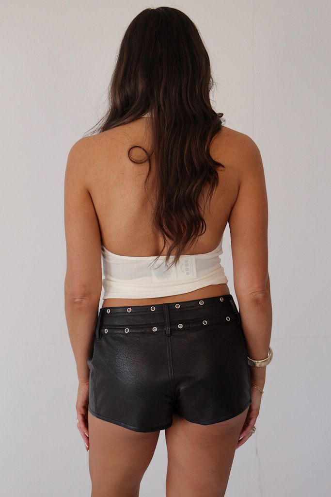 Rebel Leather Shorts