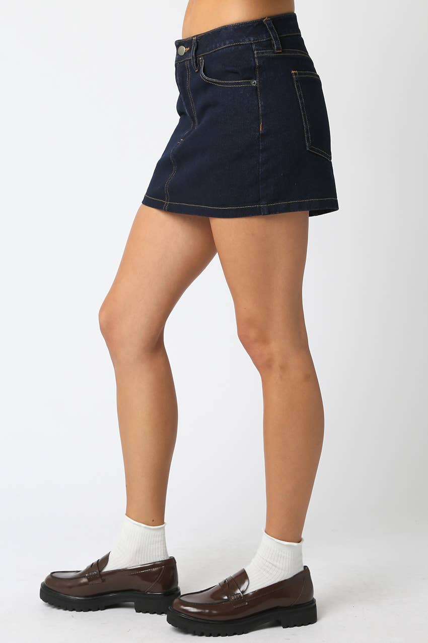 Jamie Denim Skirt: Dk Denim