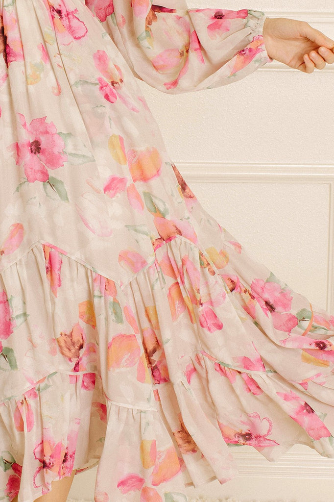 Amelia Long Sleeve Floral Dress