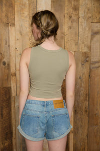 Pre-Order Western Howdy Crop Top- Black