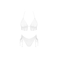 Pearl Drop Bikini Set: White