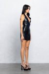 Vixen Leather Zipper Dress