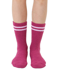 Living Royal - Fuzzy Crew Socks w/ Bottom Grip Phrase - "Bring Me a Drink"