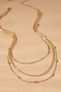 3 Row Chain Necklace