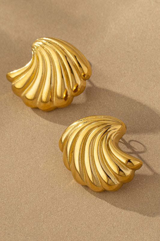 Shell Earrings  - Gold