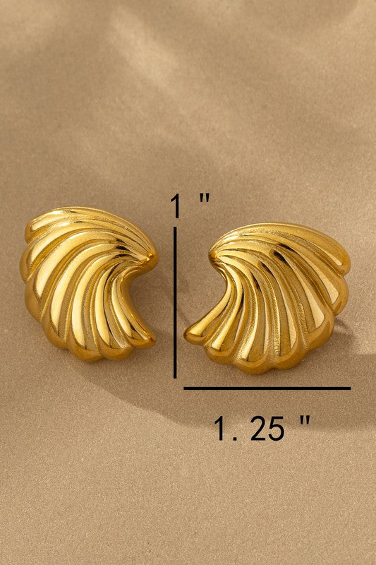 Shell Earrings  - Gold