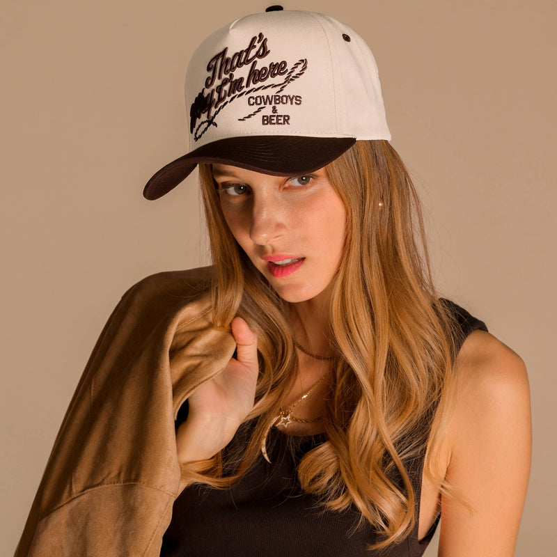 Hana - C.C THAT'S WHY I'M HERE Cotton Trucker Cap