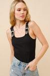 Rodeo Buckle Bodysuit - Black