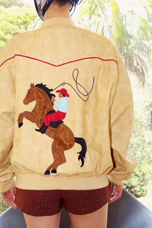 Western Rodeo Bomber Jacket