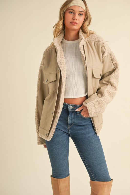 Aspen Sherpa Jacket – Trendy and Tipsy