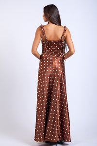 Rustic Charm Polka Dot Dress