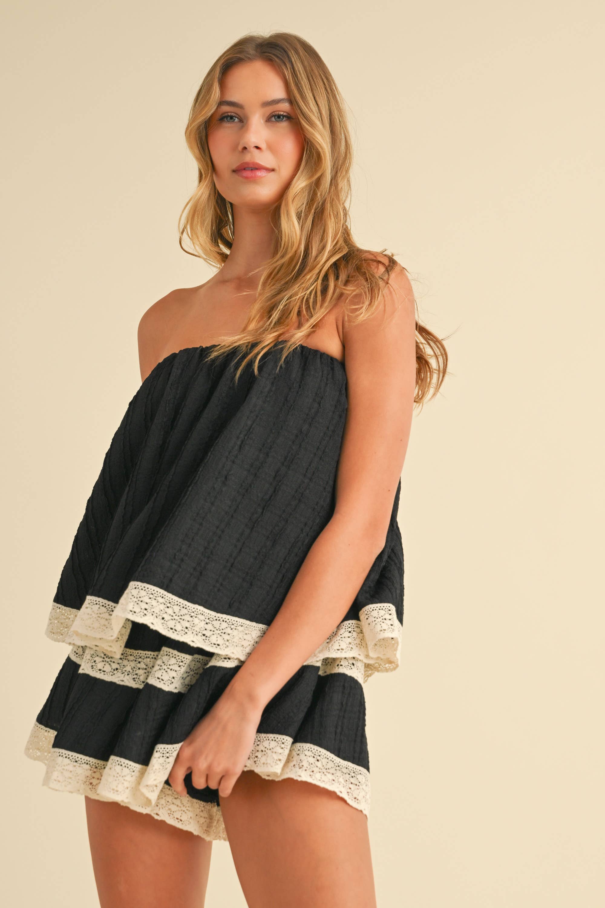 Santorini Lace Romper