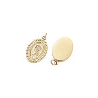 Gold Vintage Rose Charm