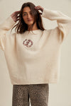 Double Horseshoe Sweater-Ivory