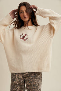Double Horseshoe Sweater-Ivory