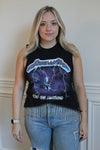 Metallica Rhinestone Fringe Tank