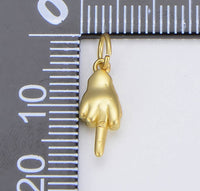 Dainty Middle Finger Charm