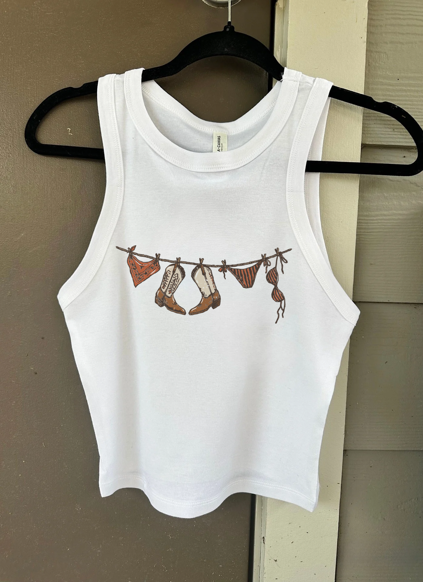 Cowgirl Summer Cropped Tank