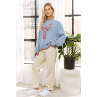 Pre-Order Cape Lobster Sweater- Blue