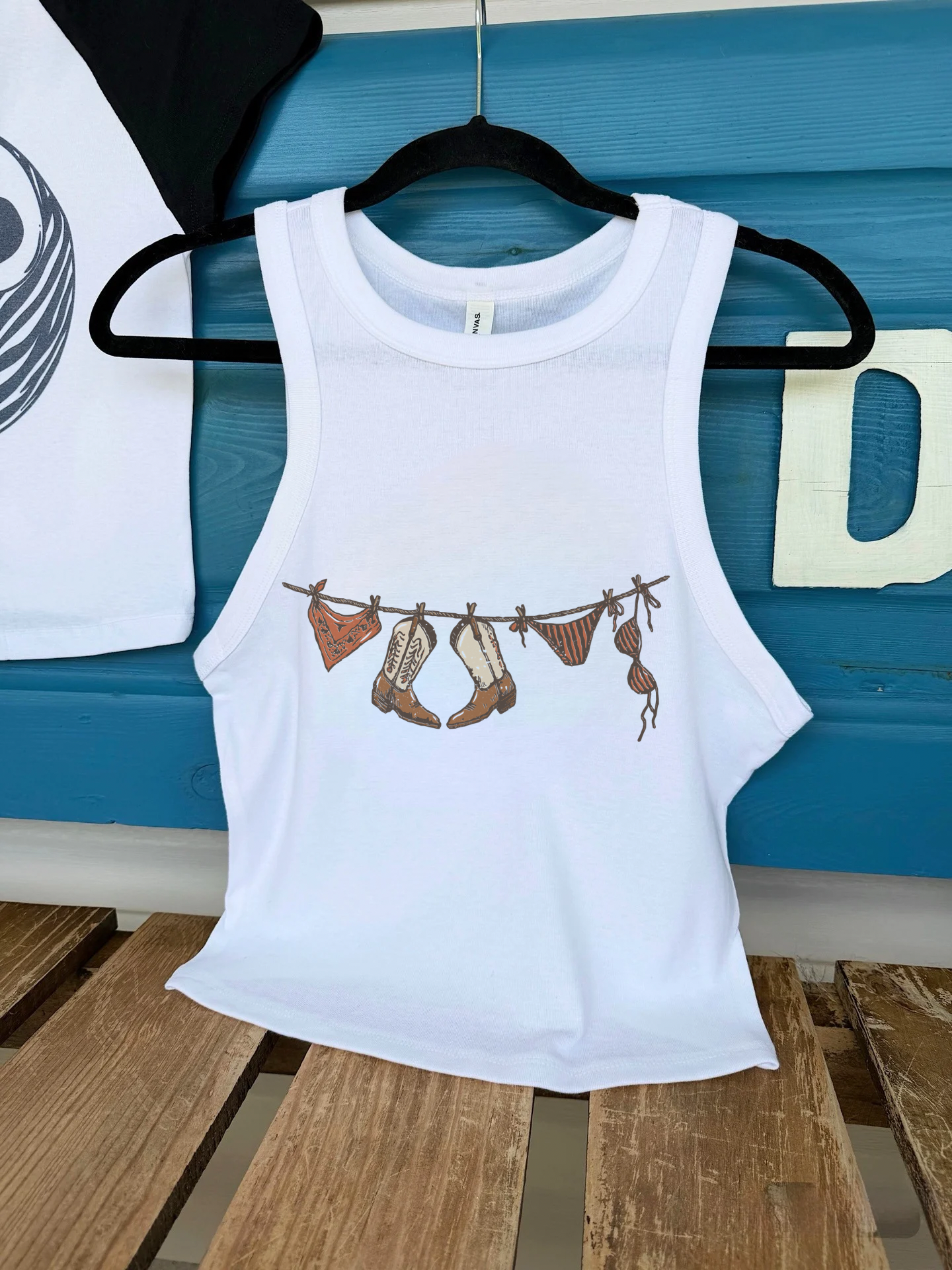 Cowgirl Summer Cropped Tank