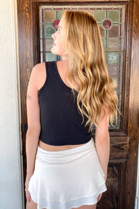 Raised On Country Music Tank- Black