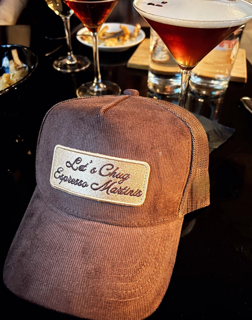 Chug Espresso Martinis Trucker Hat