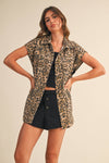 Wild Rebel Oversized Leopard Vest
