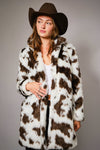 Cattle Drive Faux Fur Coat