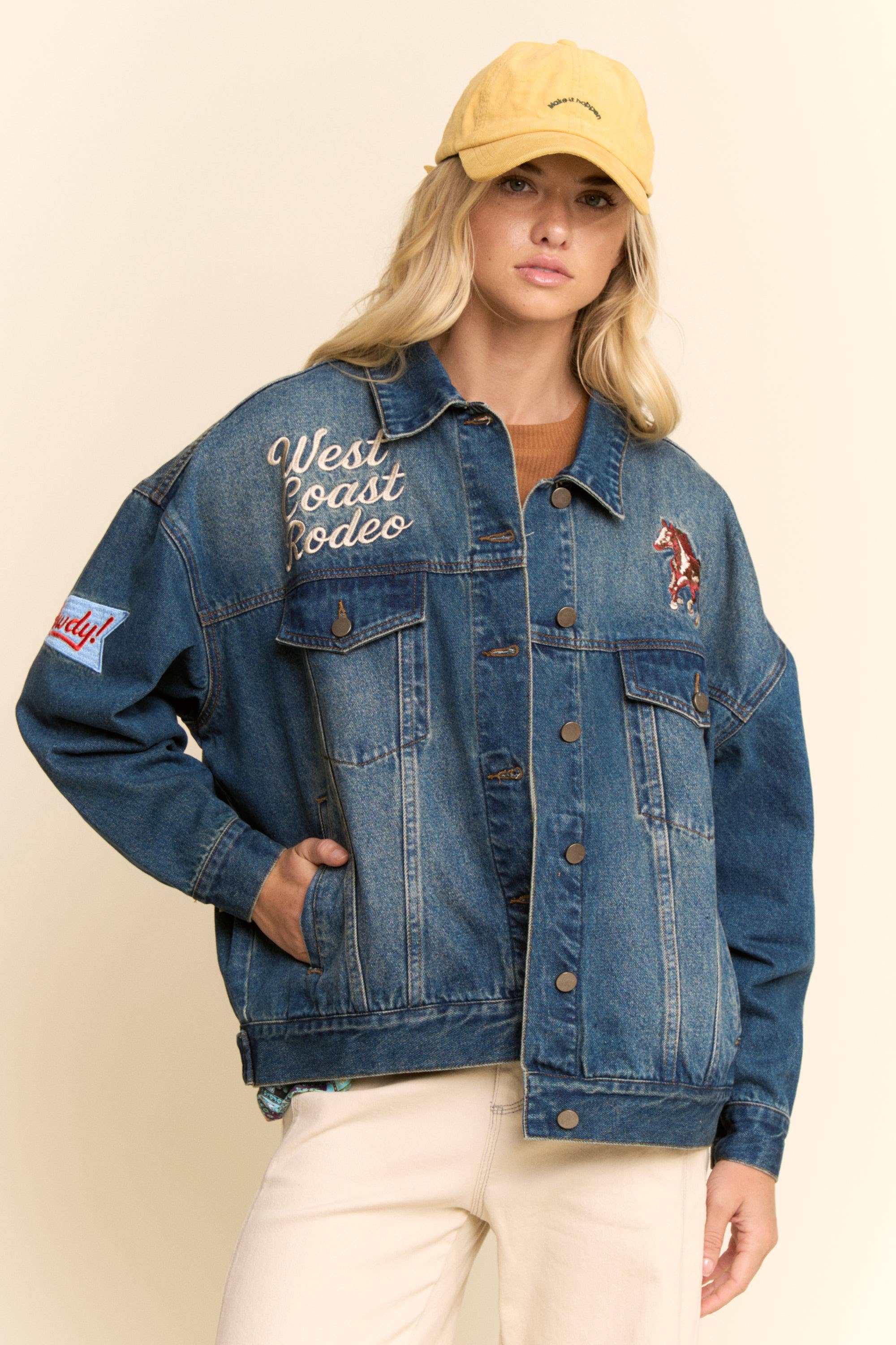 West Coast Rodeo Denim Jacket – Trendy and Tipsy