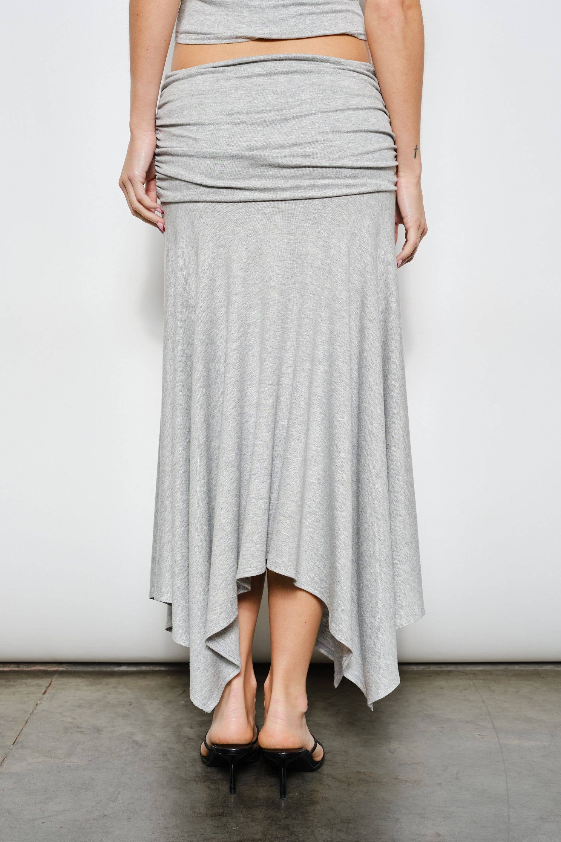 Ari Ruched Midi Skirt
