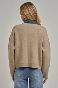 Hadley Contrast Denim Sweater