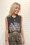 Van Halen Rhinestone Fringe Tank