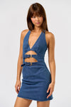 Bandera Buckle Denim Dress