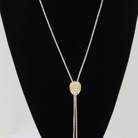 Cowboy Hat Toggle Necklace- Gold