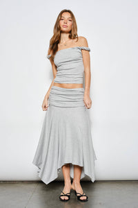 Ari Ruched Midi Skirt