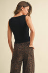 Leopard Print Track Pants